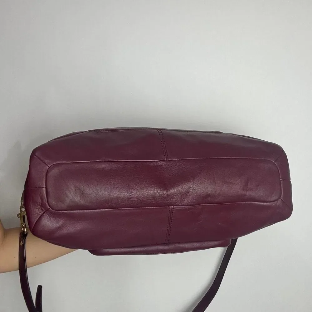 Coach Women's Burgundy and Red Bag